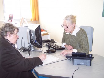 Boucle magn�tique � l'accueil des Archives