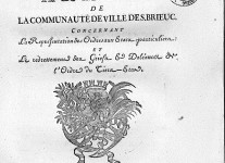 Cahier de dol�ances de St Brieuc, 1788