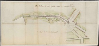 Plan du restant des remparts de St Brieuc, 1782 Plan du restant des remparts de St Brieuc, 1782