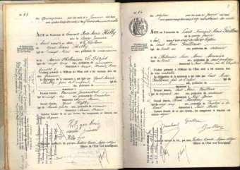 Exemple d'acte d'�tat civil