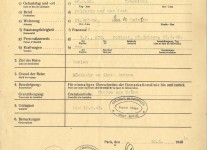 Laissez-passer allemand, 1940