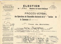 Proc�s-verbal d'�lection au conseil municipal. 1931.jpg