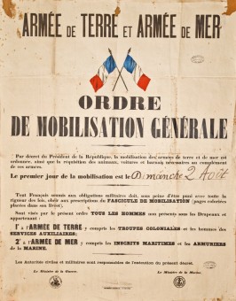 Affiche de la mobilisation générale. Août 1914.JPG Affiche de la mobilisation générale. Août 1914.JPG